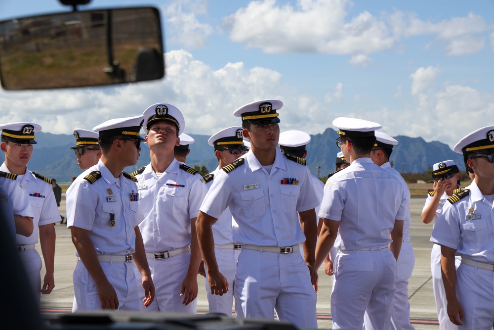 Republic of Korea cadets tour MAG-24 static display