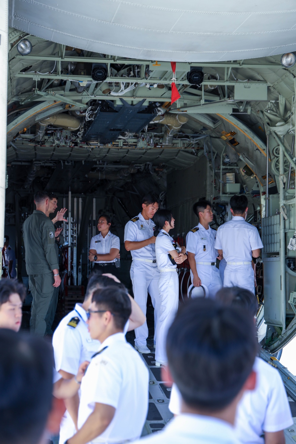 Republic of Korea cadets tour MAG-24 static display