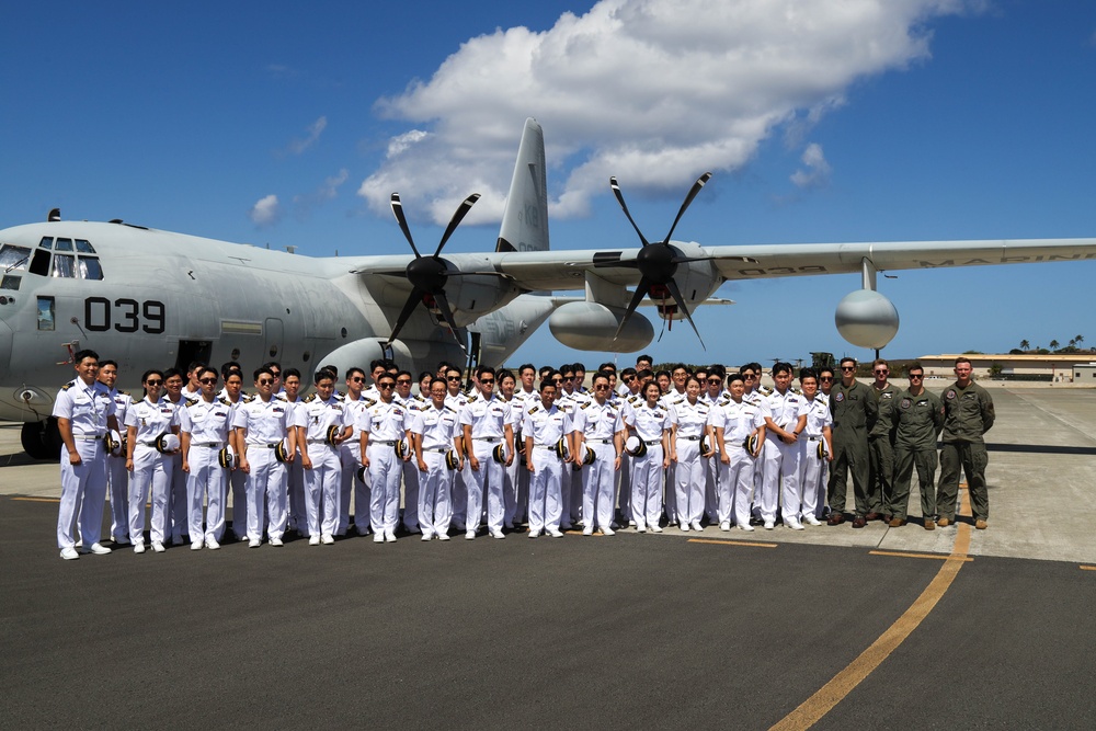 Republic of Korea cadets tour MAG-24 static display