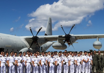 Republic of Korea cadets tour MAG-24 static display