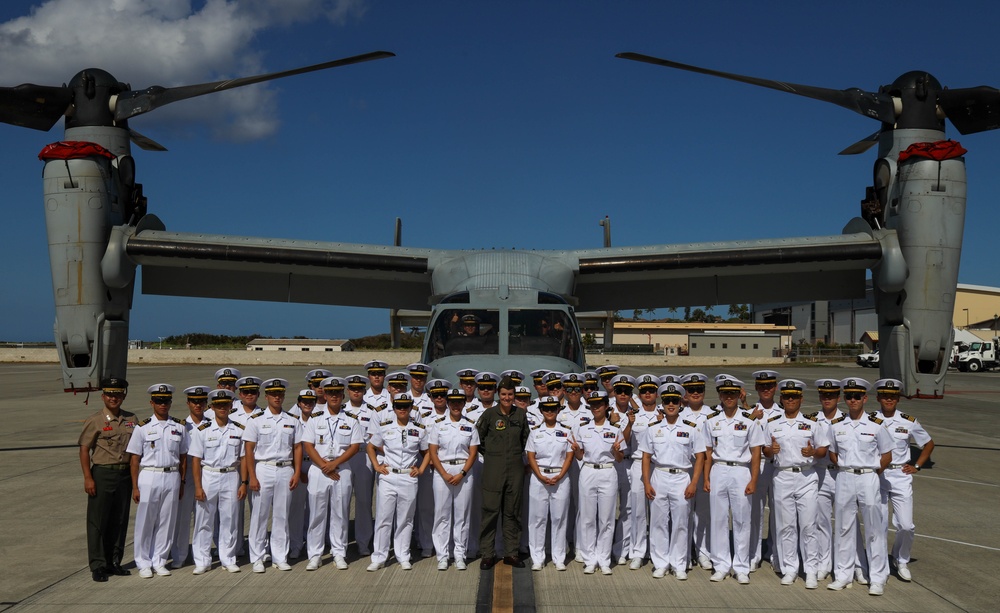 Republic of Korea cadets tour MAG-24 static display
