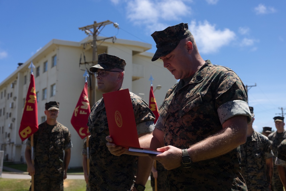 V1/6 Holds Awards Ceremony for Marines Provided Vital Medical Aid to Okinawan Local