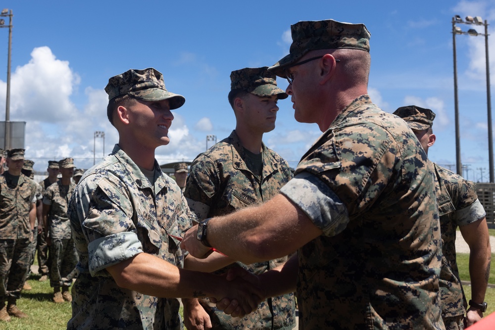 V1/6 Holds Awards Ceremony for Marines Provided Vital Medical Aid to Okinawan Local