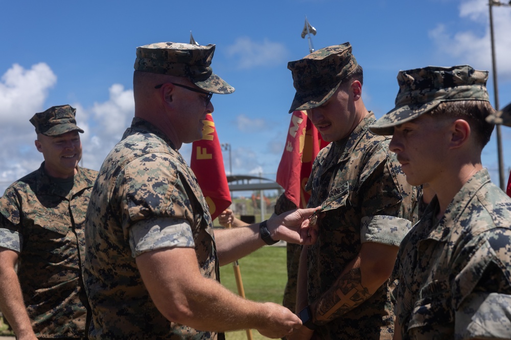 V1/6 Holds Awards Ceremony for Marines Provided Vital Medical Aid to Okinawan Local