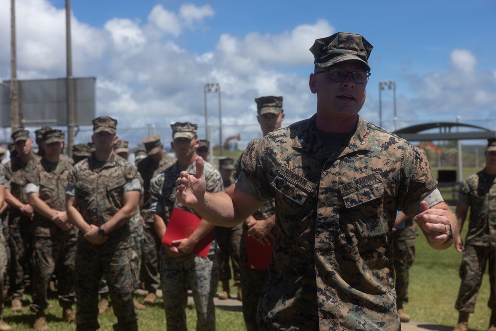 V1/6 Holds Awards Ceremony for Marines Provided Vital Medical Aid to Okinawan Local