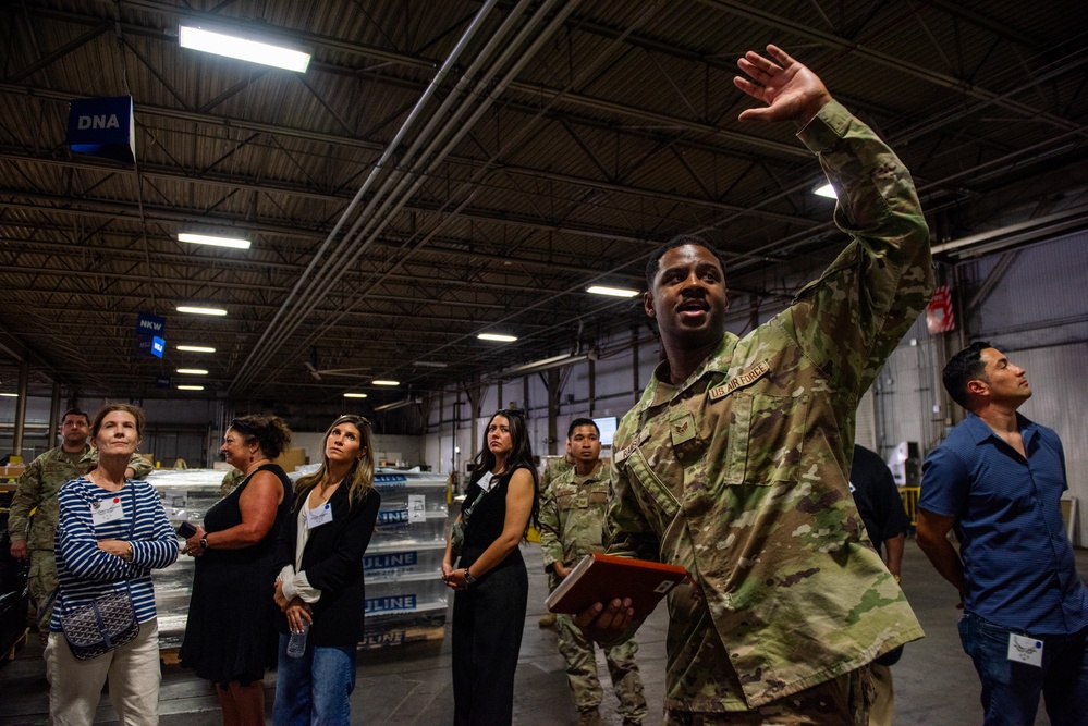 Travis conducts Honorary Commanders MXG Tour