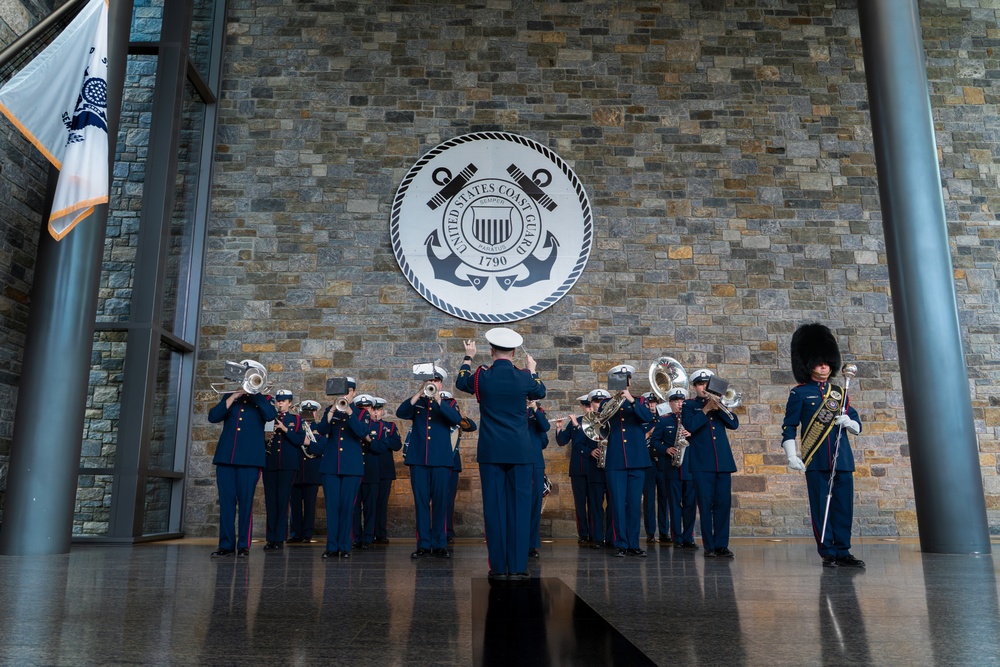 U.S. Coast Guard Band plays at Coast Guard Headquarters