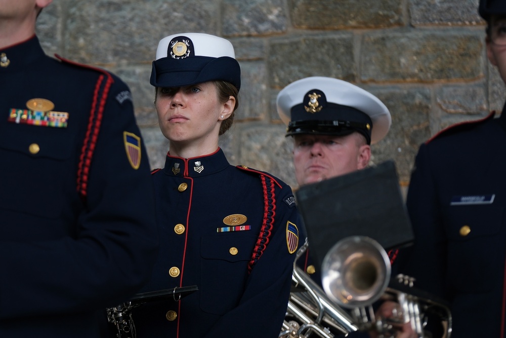 U.S. Coast Guard Band plays at Coast Guard Headquarters