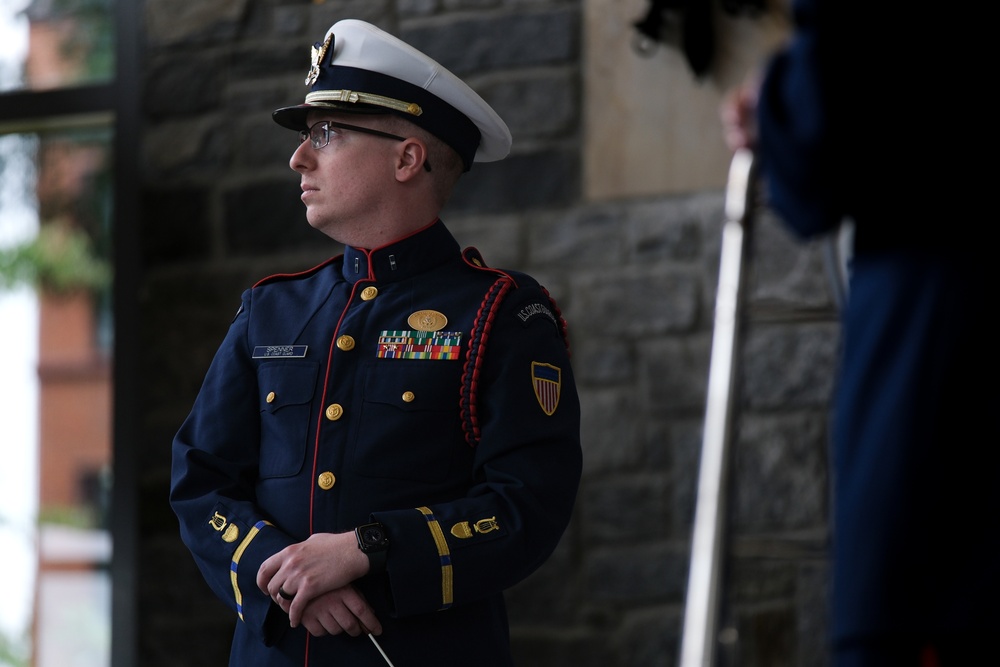 U.S. Coast Guard Band plays at Coast Guard Headquarters