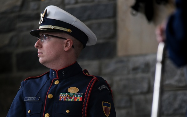 U.S. Coast Guard Band plays at Coast Guard Headquarters