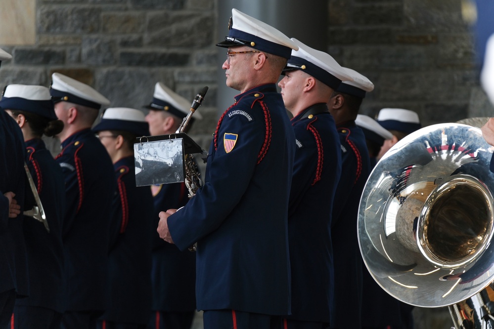 U.S. Coast Guard Band plays at Coast Guard Headquarters