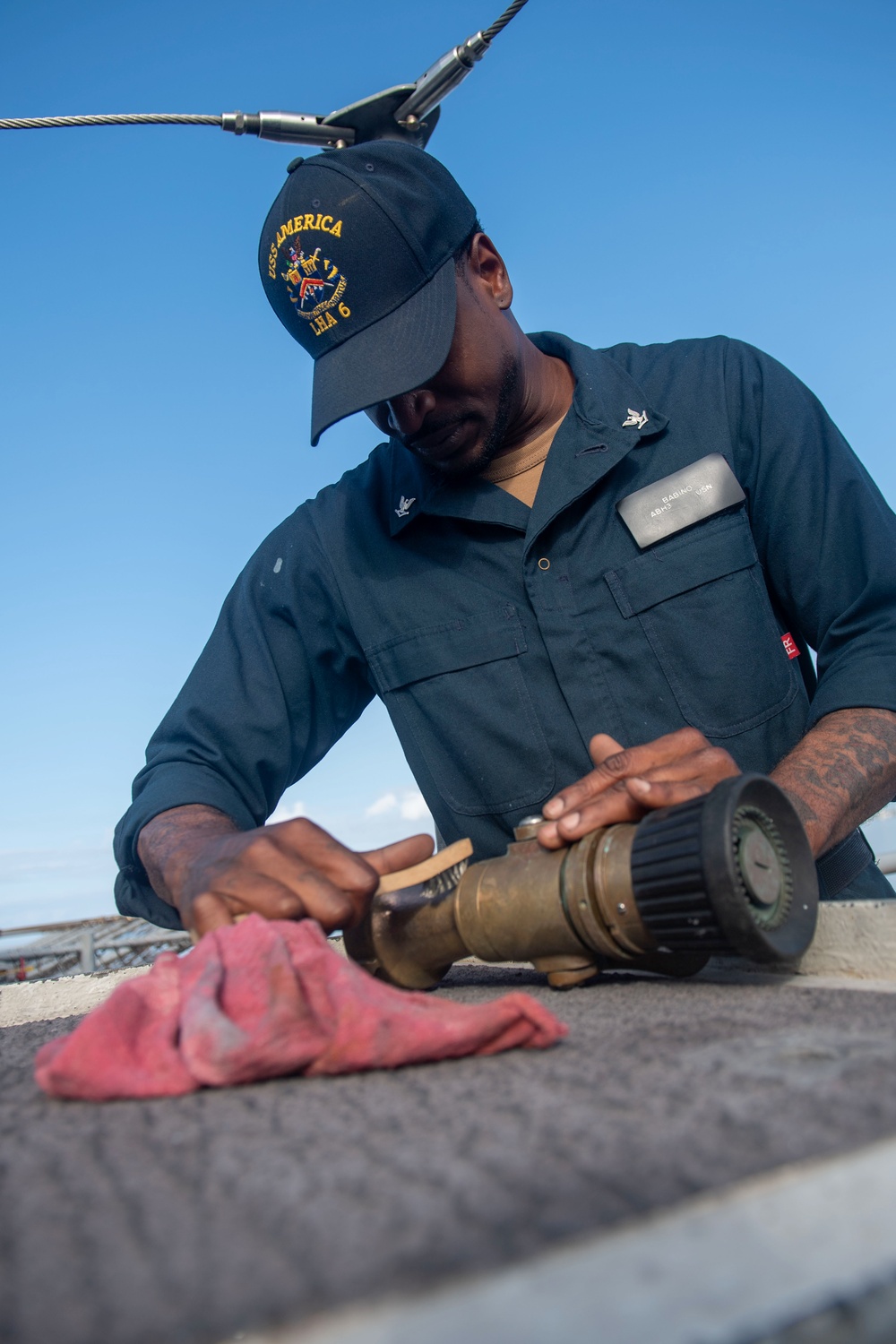Sailors Conducts Maintenance Across USS America (LHA 6)