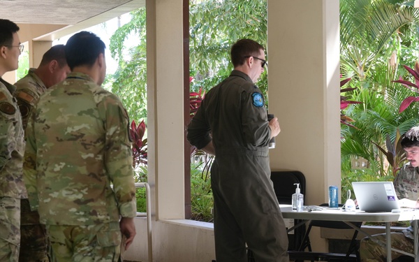 15th Medical Group hosts 2025 flu line