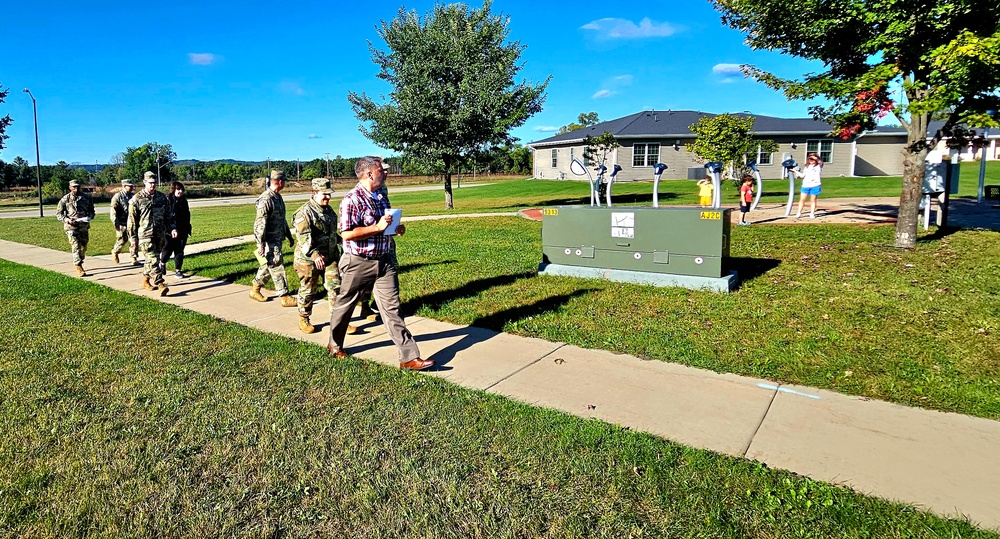 Fort McCoy holds September 2025 ‘walking town hall’ with installation housing residents