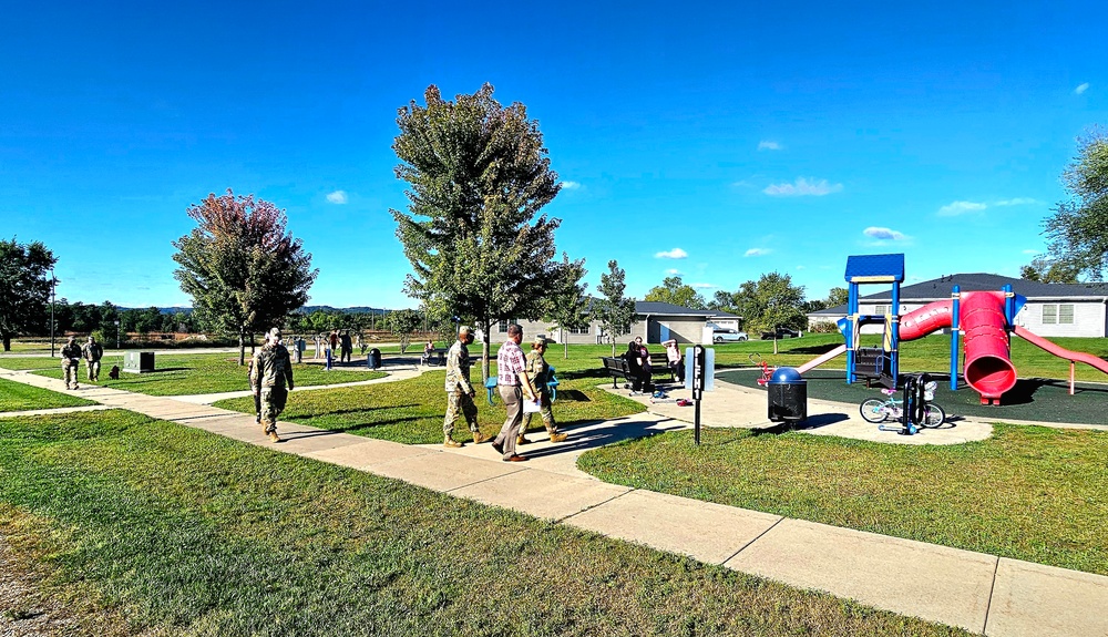 Fort McCoy holds September 2025 ‘walking town hall’ with installation housing residents