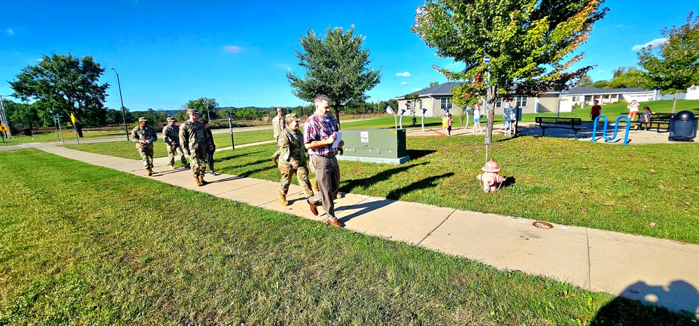 Fort McCoy holds September 2025 ‘walking town hall’ with installation housing residents