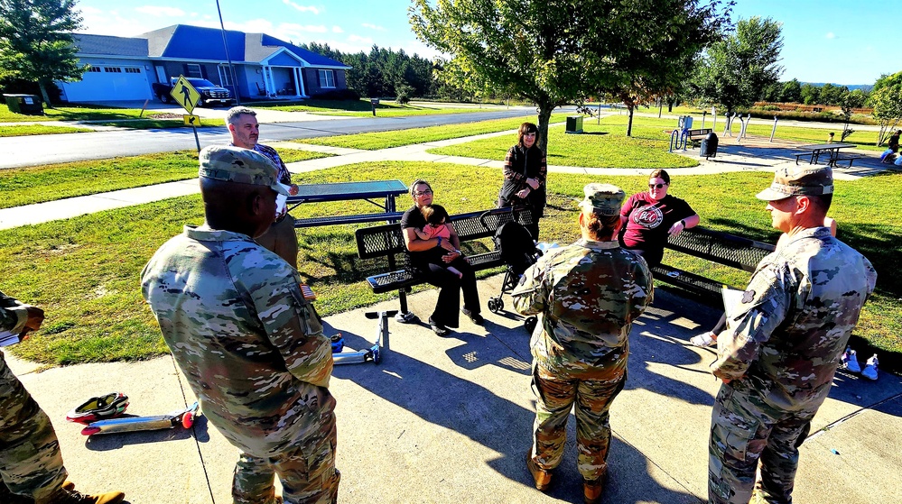 Fort McCoy holds September 2025 ‘walking town hall’ with installation housing residents