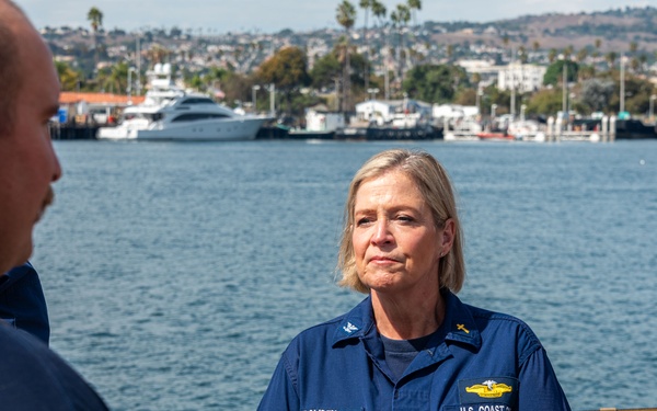 The Chaplain of the Coast Guard visits with Coast Guard Sector Los Angeles-Long Beach for wellness to members in operations.