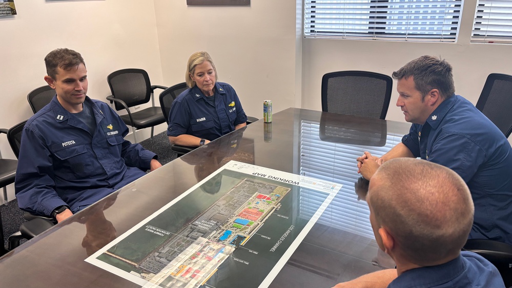 HEADLINE:   The Chaplain of the Coast Guard visits with Coast Guard Sector Los Angeles-Long Beach for wellness to members in operations.