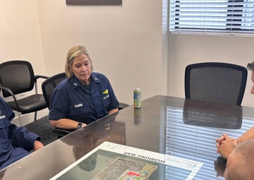 HEADLINE:   The Chaplain of the Coast Guard visits with Coast Guard Sector Los Angeles-Long Beach for wellness to members in operations.