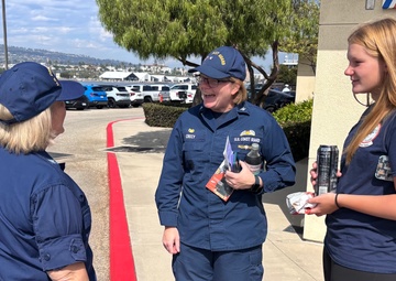 The Chaplain of the Coast Guard visits with Coast Guard Sector Los Angeles-Long Beach for wellness to members in operations.