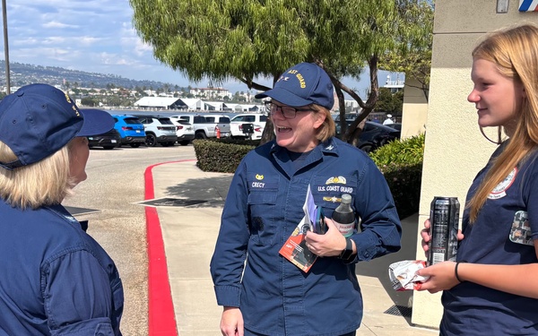The Chaplain of the Coast Guard visits with Coast Guard Sector Los Angeles-Long Beach for wellness to members in operations.