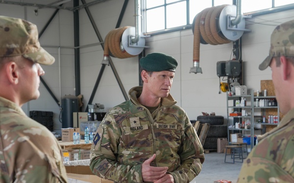 British Brig. Gen. Andrew Ridland Visits Camp Tapa, Estonia