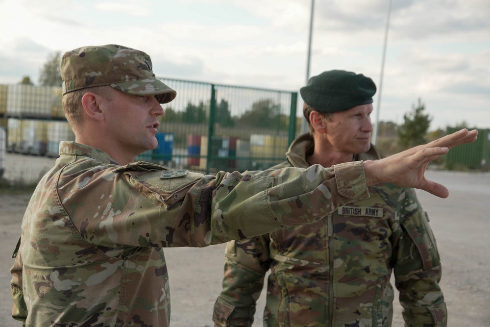 British Brig. Gen. Andrew Ridland Visits Camp Tapa, Estonia