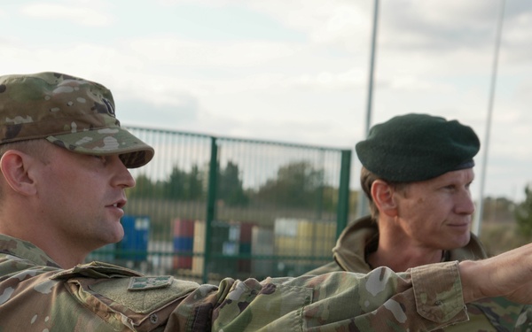 British Brig. Gen. Andrew Ridland Visits Camp Tapa, Estonia