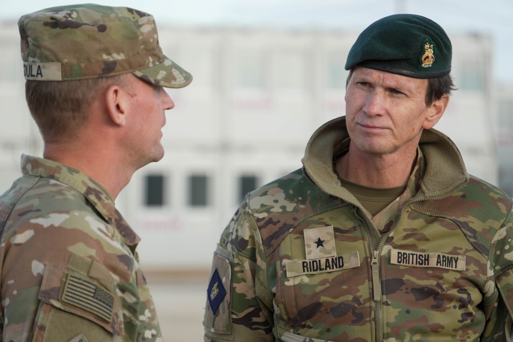 British Brig. Gen. Andrew Ridland Visits Camp Tapa, Estonia
