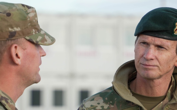 British Brig. Gen. Andrew Ridland Visits Camp Tapa, Estonia