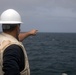 USS WAYNE E. MEYER SAILORS CONDUCT MAN OVERBOARD DRILL