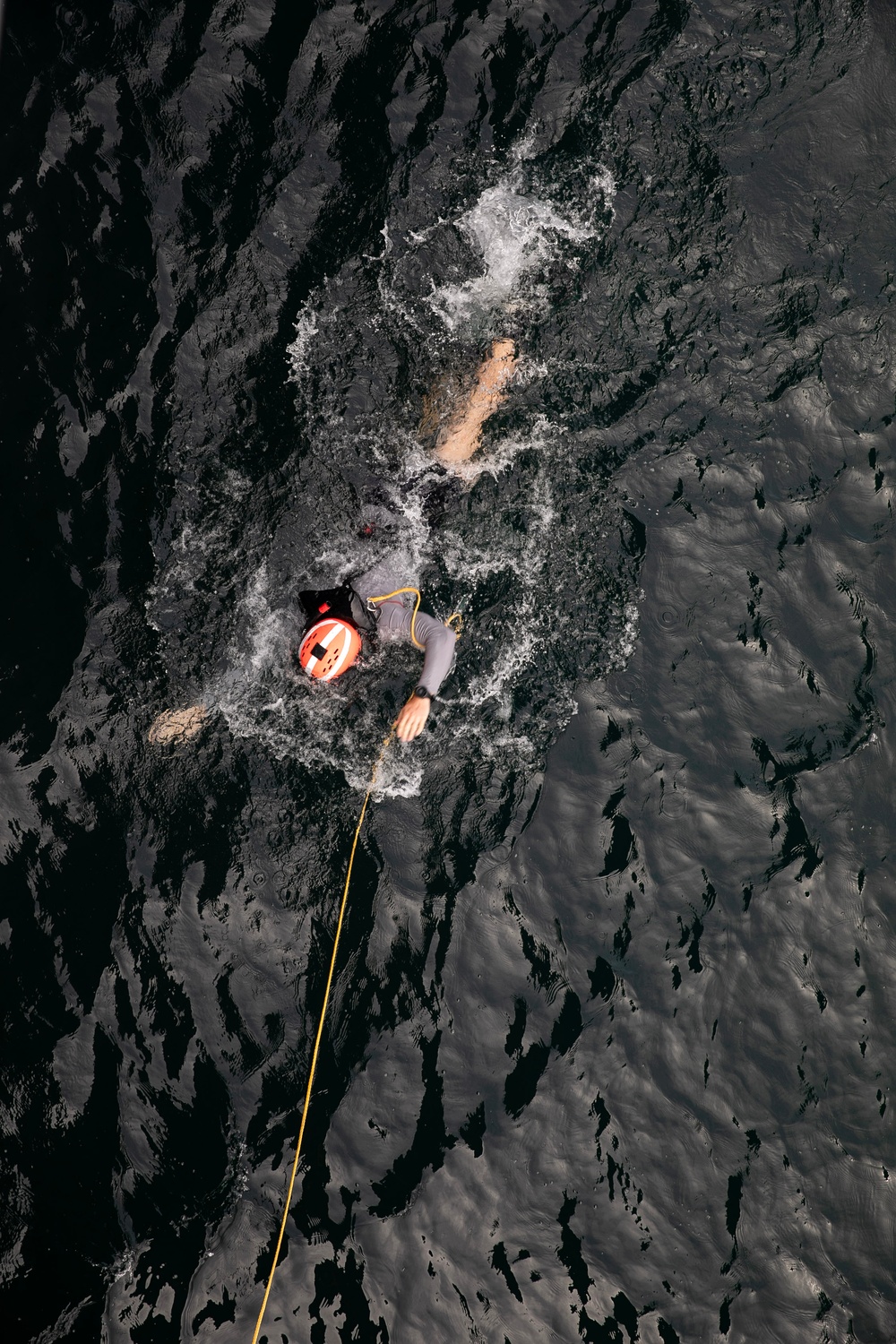 USS WAYNE E. MEYER SAILORS CONDUCT MAN OVERBOARD DRILL