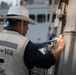 USS WAYNE E. MEYER SAILORS CONDUCT RAS WITH USNS JOHN LEWIS