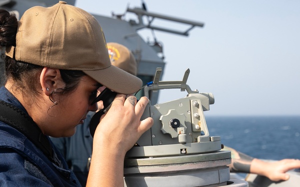 USS WAYNE E. MEYER CONDUCTS DAILY OPERATIONS