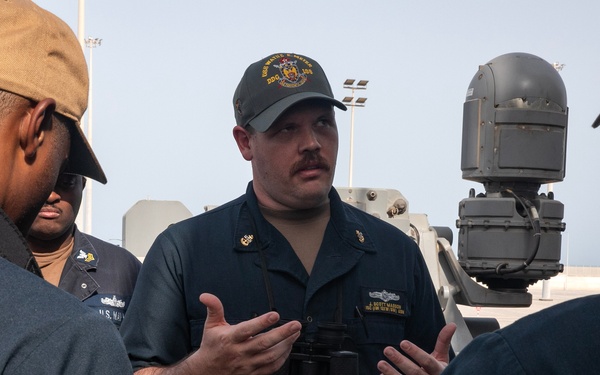 USS WAYNE E. MEYER CONDUCTS SEA AND ANCHOR EVOLUTION