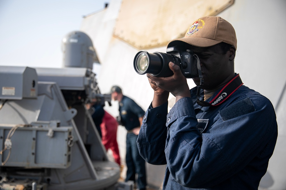 USS WAYNE E. MEYER CONDUCTS SEA AND ANCHOR EVOLUTION