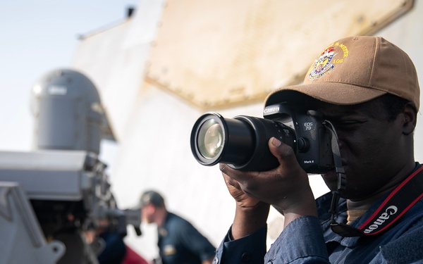 USS WAYNE E. MEYER CONDUCTS SEA AND ANCHOR EVOLUTION