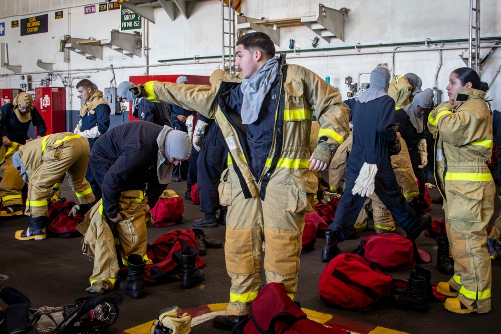 Abraham Lincoln conducts routine operations