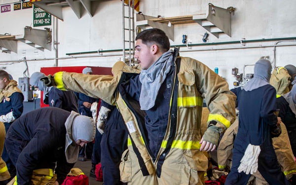 Abraham Lincoln conducts routine operations