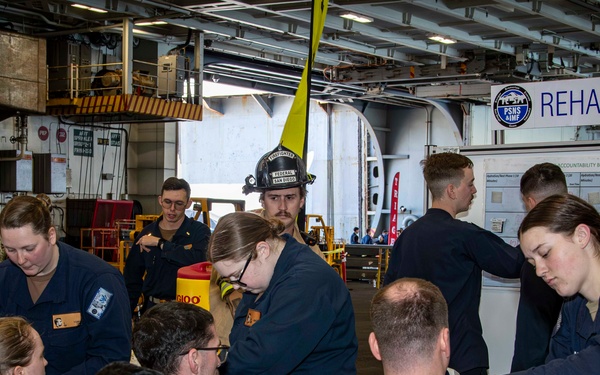 Abraham Lincoln conducts routine operations