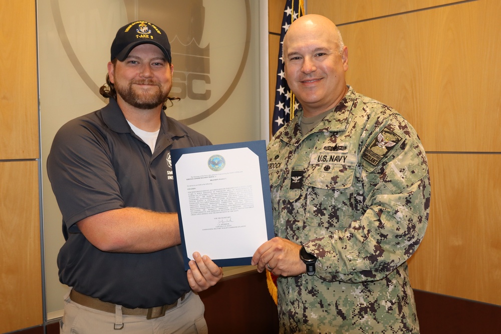 Brandon Markey Receives Prestigious Navy Award for Service in NORTHCOM