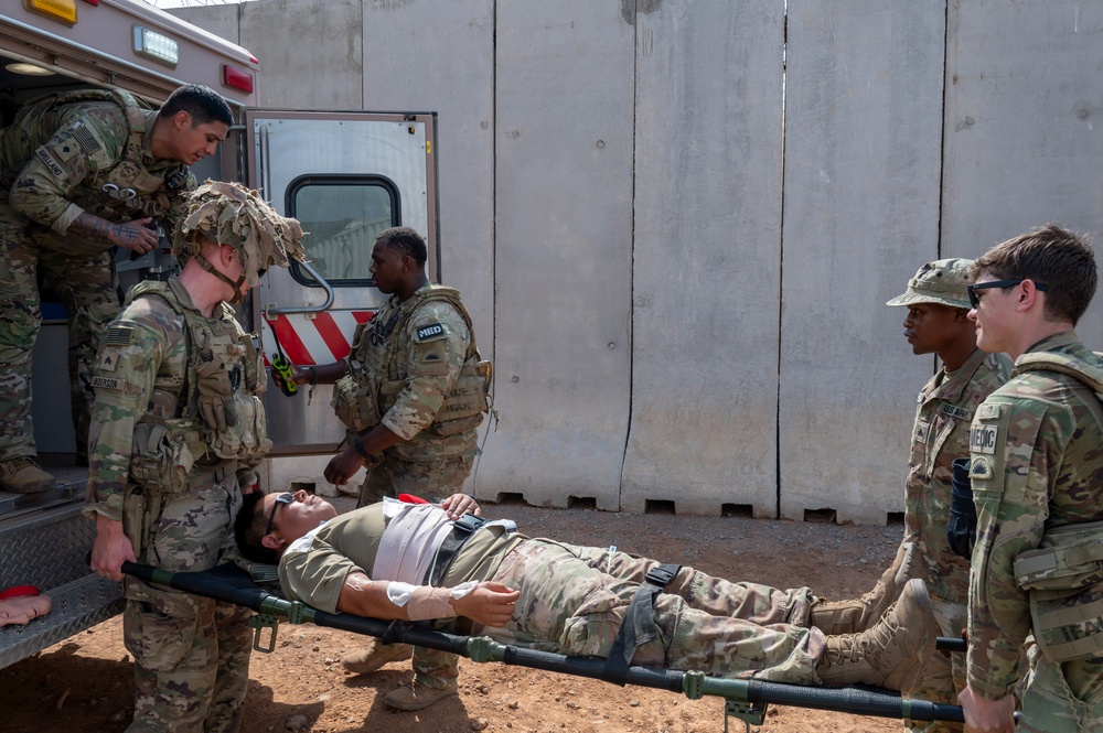 449th Air Expeditionary Group provides support for mass casualty exercise Pale Serpent