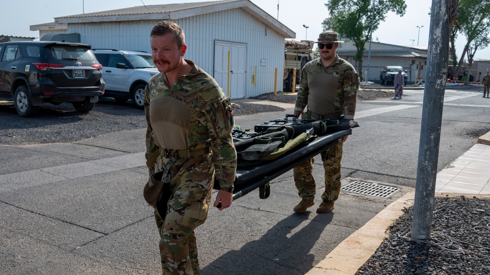449th Air Expeditionary Group provides support for mass casualty exercise Pale Serpent