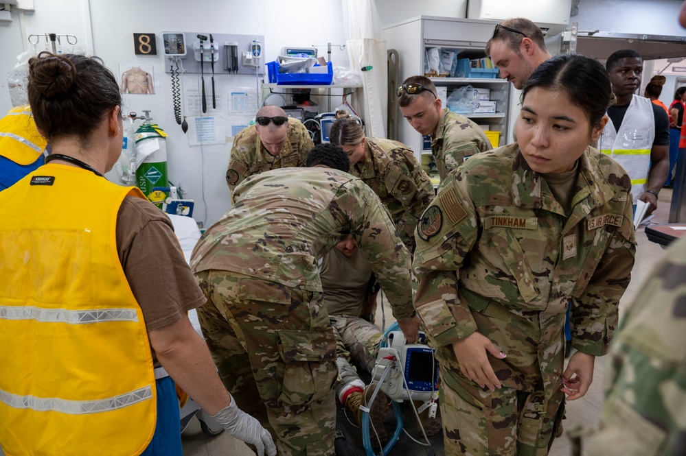 449th Air Expeditionary Group provides support for mass casualty exercise Pale Serpent