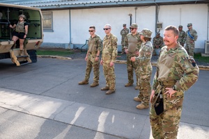 Monsignor Steve Kachel speaks about Sgt. Jack Hohlfeld during Mass of Christian Burial Service for World War II Bataan Death March survivor