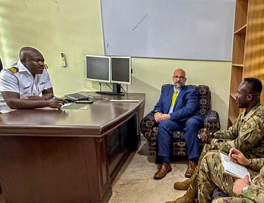 SETAF-AF civil affairs team improves burden-sharing in counternarcotics tabletop exercise with Ghanaian partners