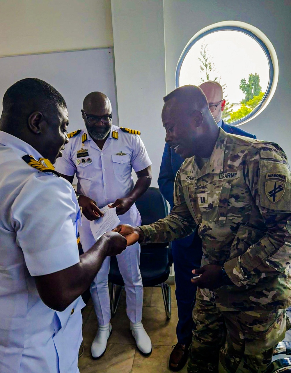 SETAF-AF civil affairs team improves burden-sharing in counternarcotics tabletop exercise with Ghanaian partners