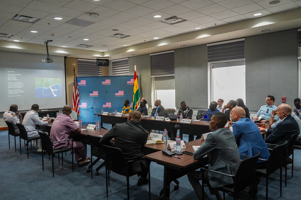 SETAF-AF civil affairs team improves burden-sharing in counternarcotics tabletop exercise with Ghanaian partners