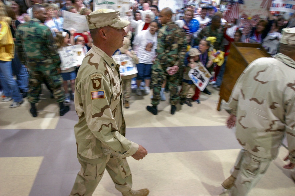 253rd Transportation Company welcomed home